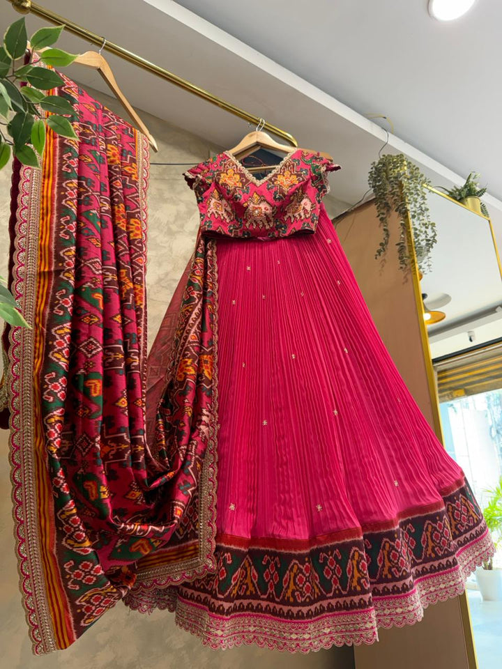 The Pink Pehal Patola Lehenga