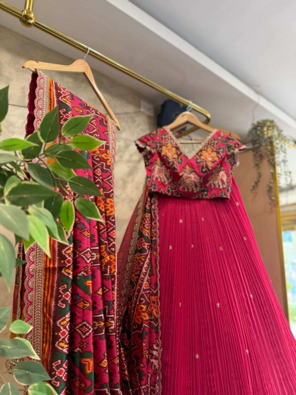 The Pink Pehal Patola Lehenga