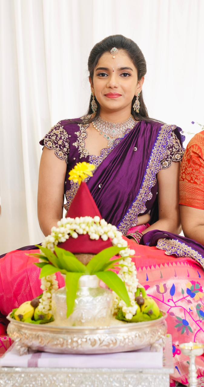 Pink Tissue Paithani Lehenga