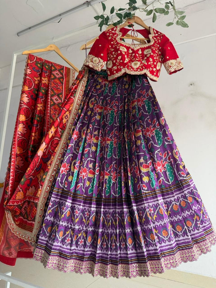 Purple Patola Lehenga