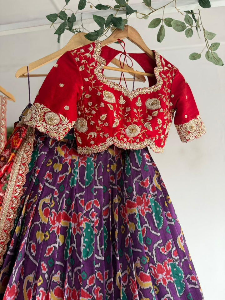 Purple Patola Lehenga