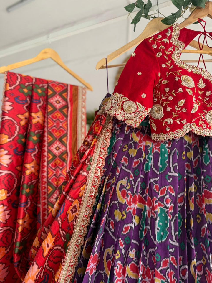 Purple Patola Lehenga