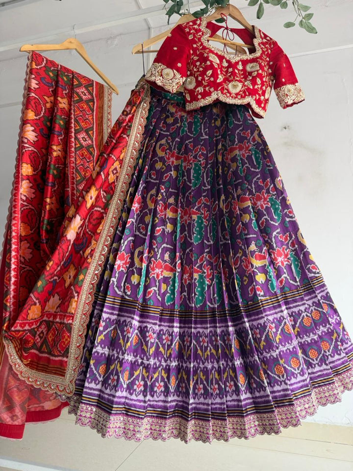 Purple Patola Lehenga