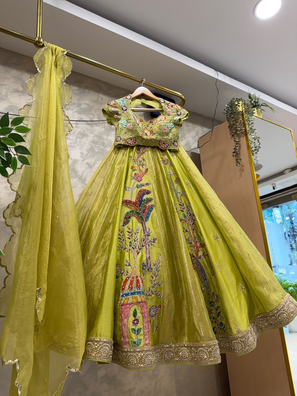 Lime Tissue Couple Set