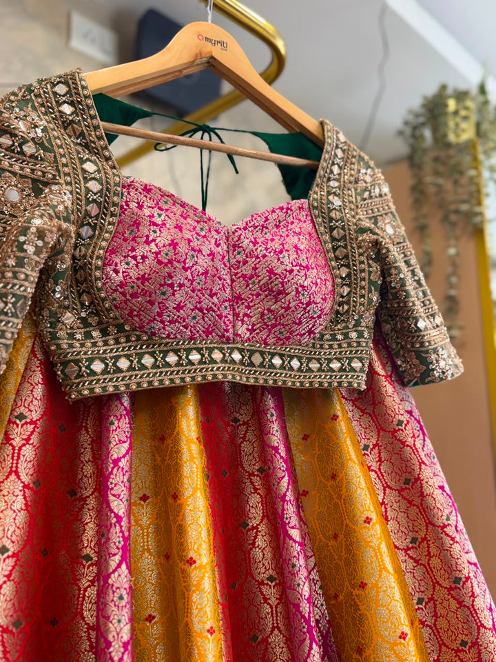 Multicolor Banaras Silk Lehenga