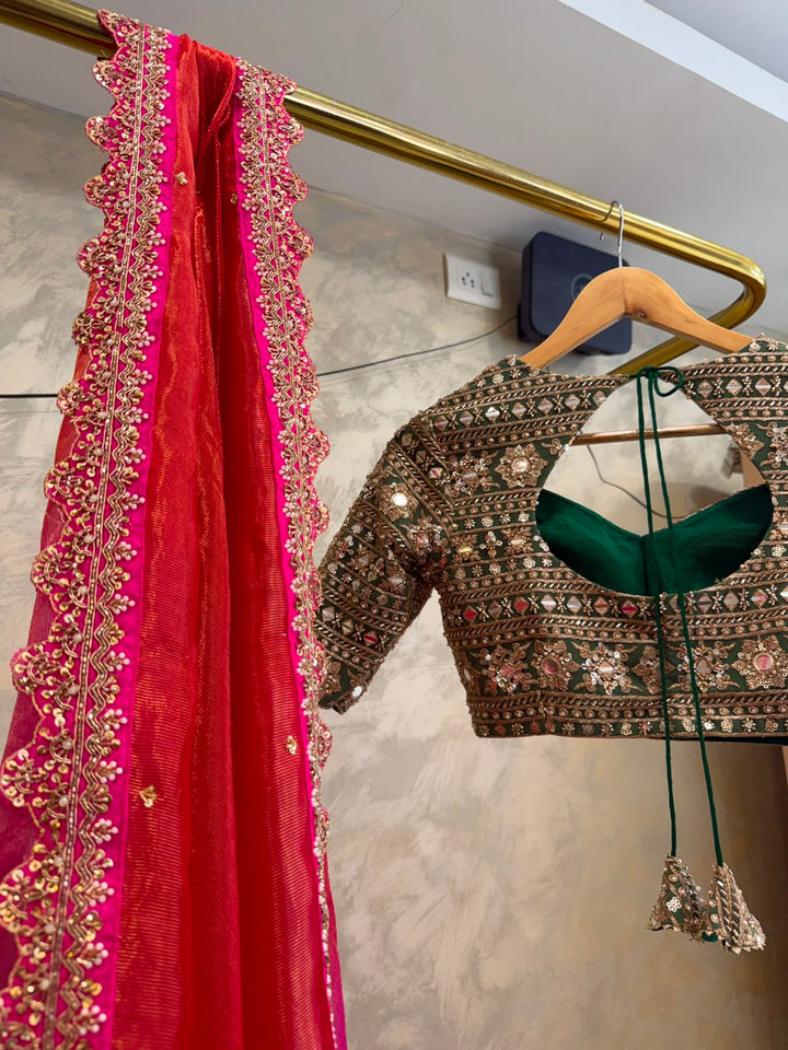 Multicolor Banaras Silk Lehenga