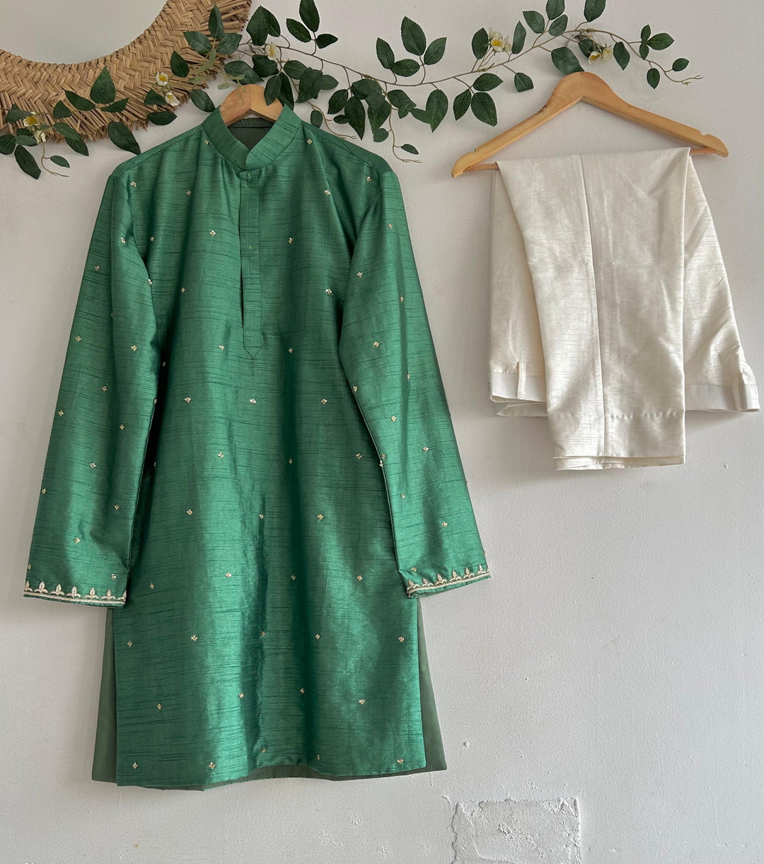 Aqua Green Handwork Kurta