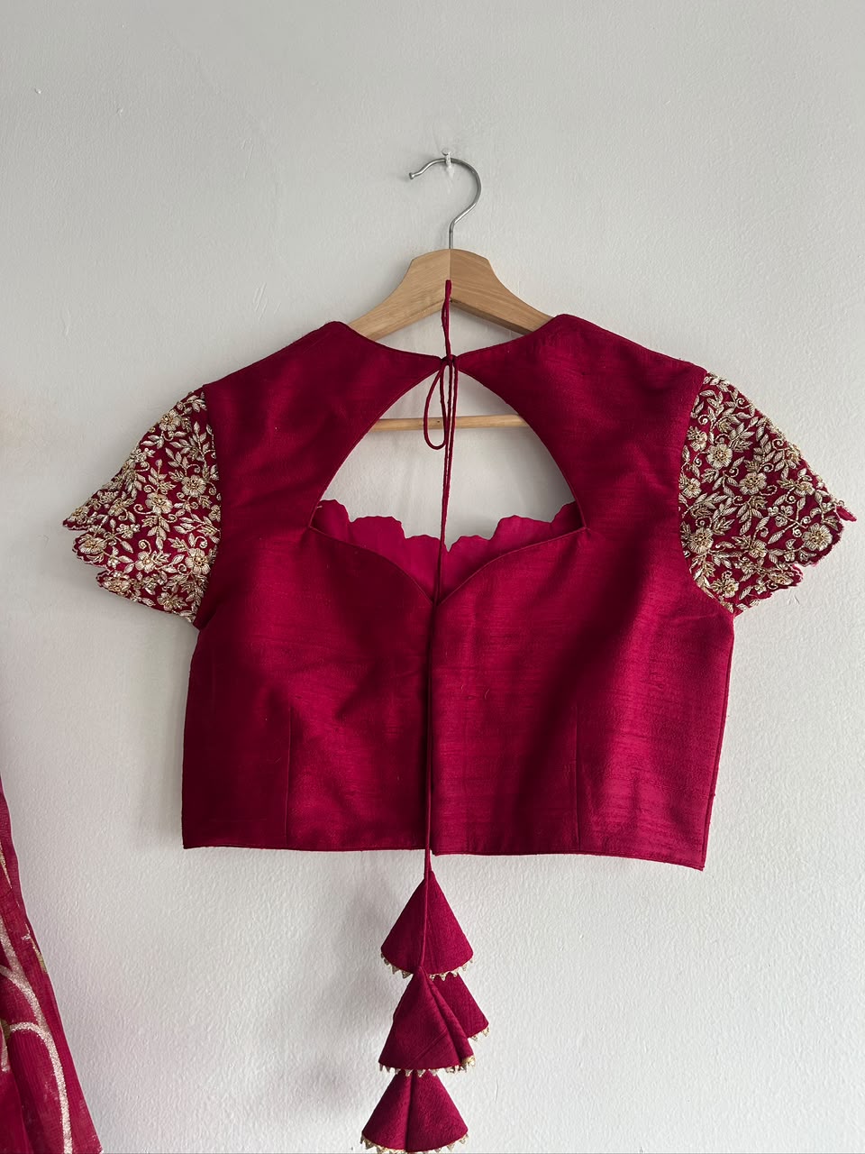 Magenta Kota Silk Lehenga