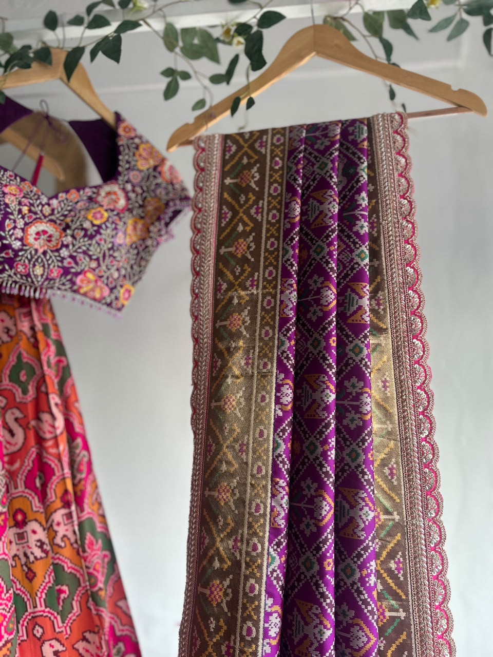 The Gulabi Patola Lehenga
