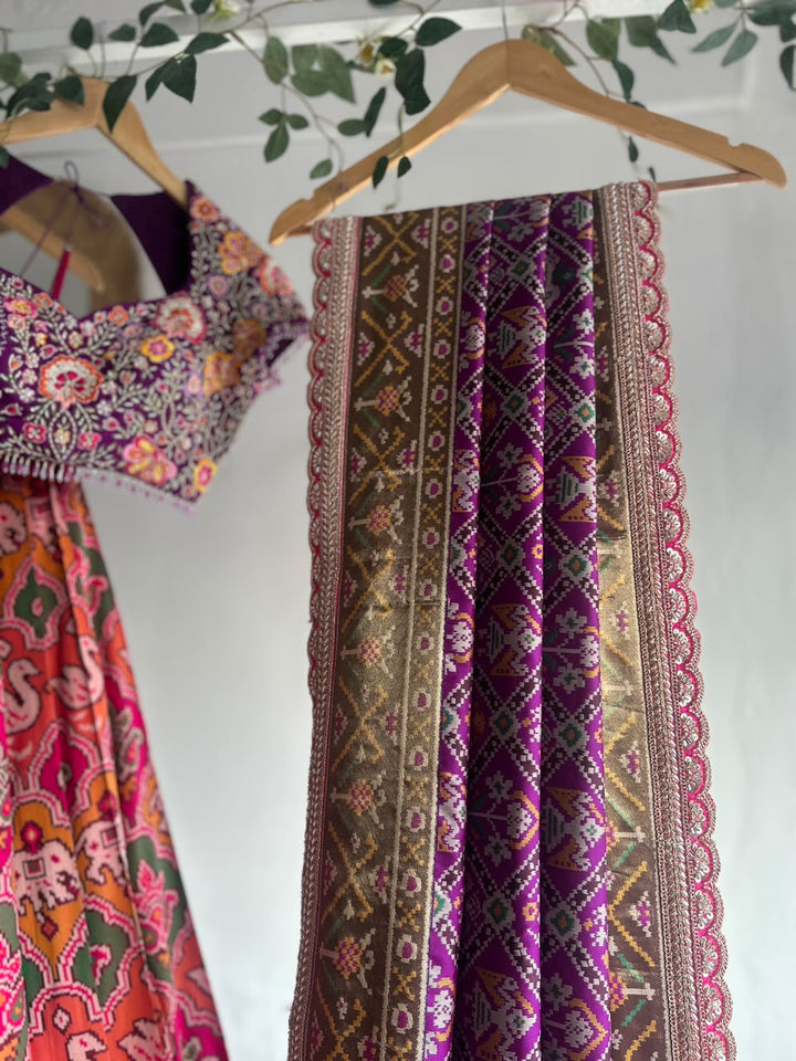 The Gulabi Patola Lehenga