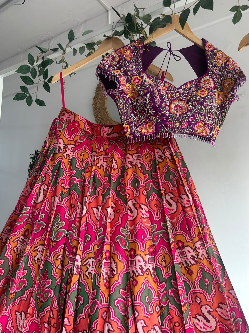 The Gulabi Patola Lehenga