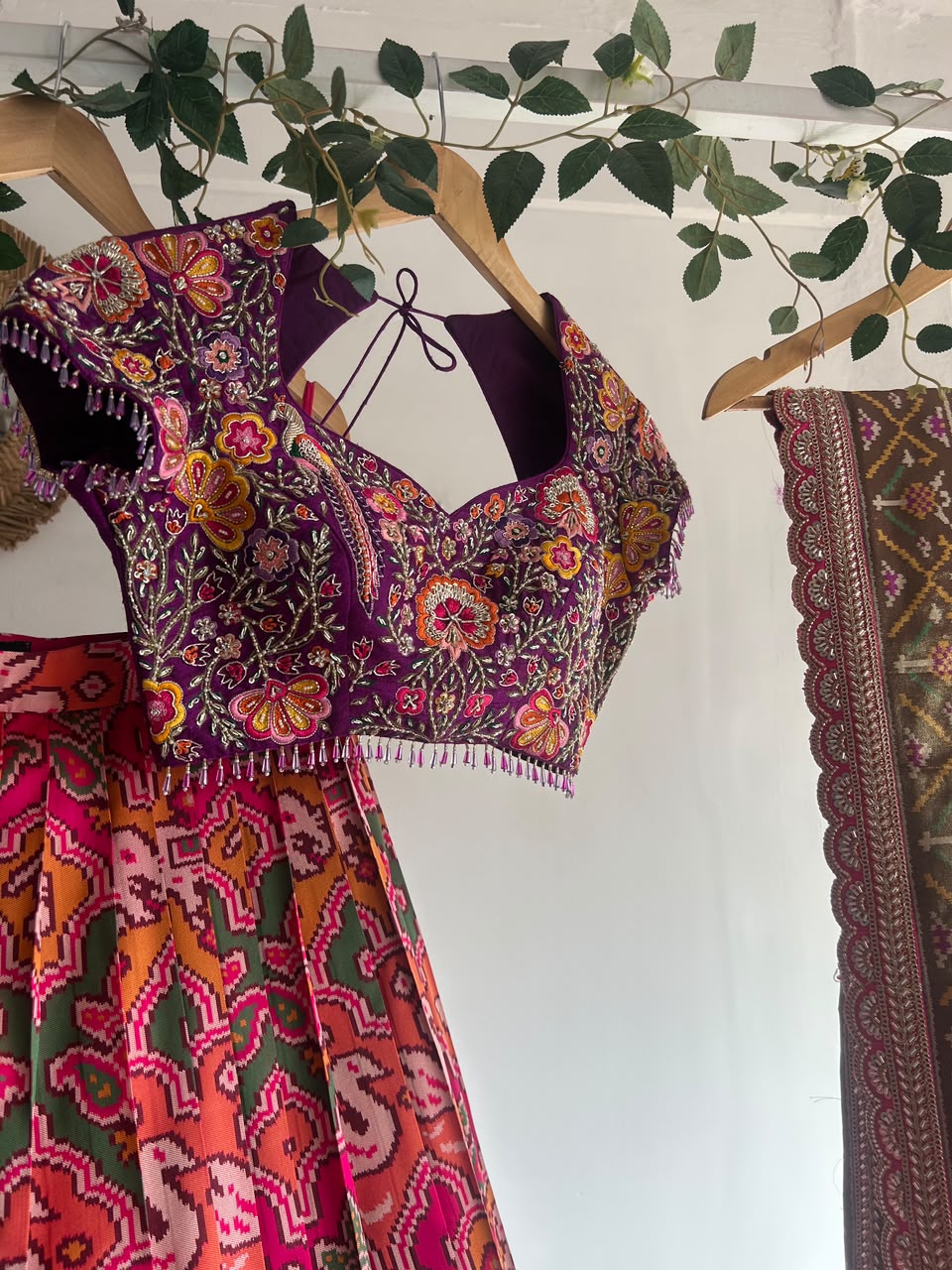 The Gulabi Patola Lehenga
