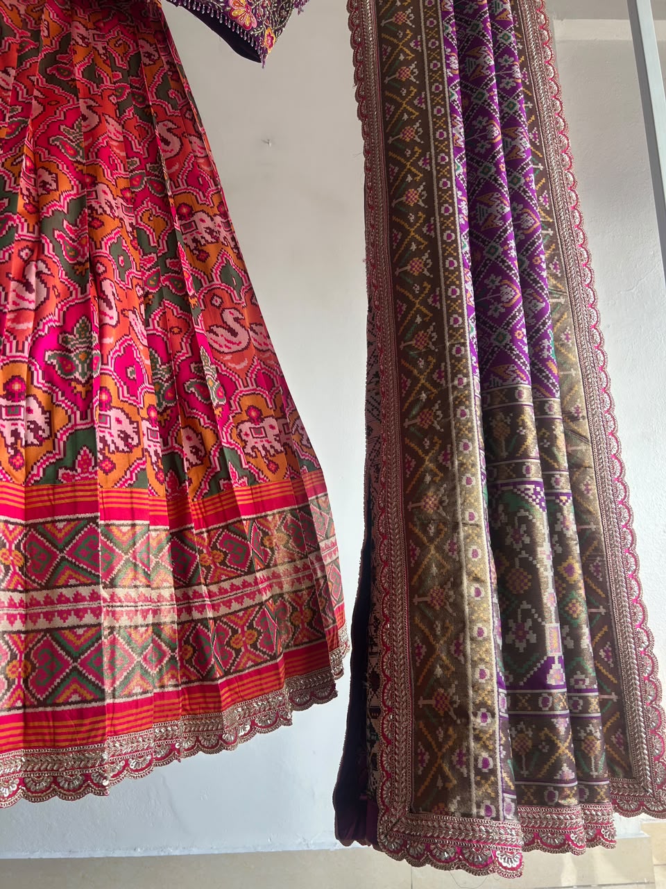 The Gulabi Patola Lehenga