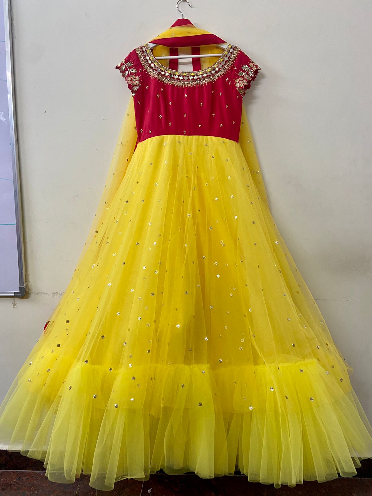 Buy Butterscotch Yellow Dress Material online-Karagiri