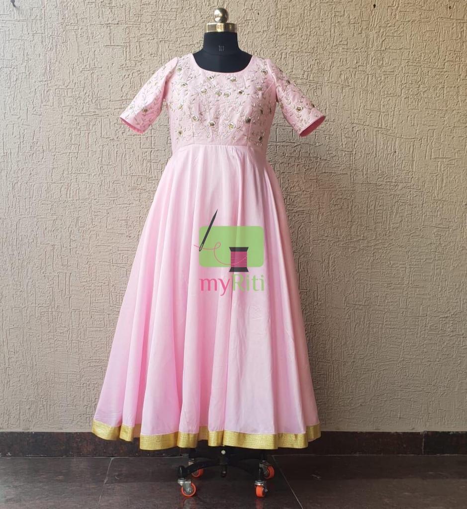 Pink Handwork Dress