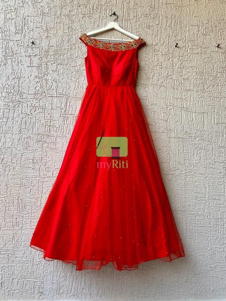 Red Net Dress