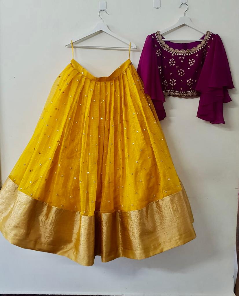 Magenta & Yellow Lehenga