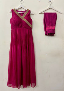 Pink Handwork Dress