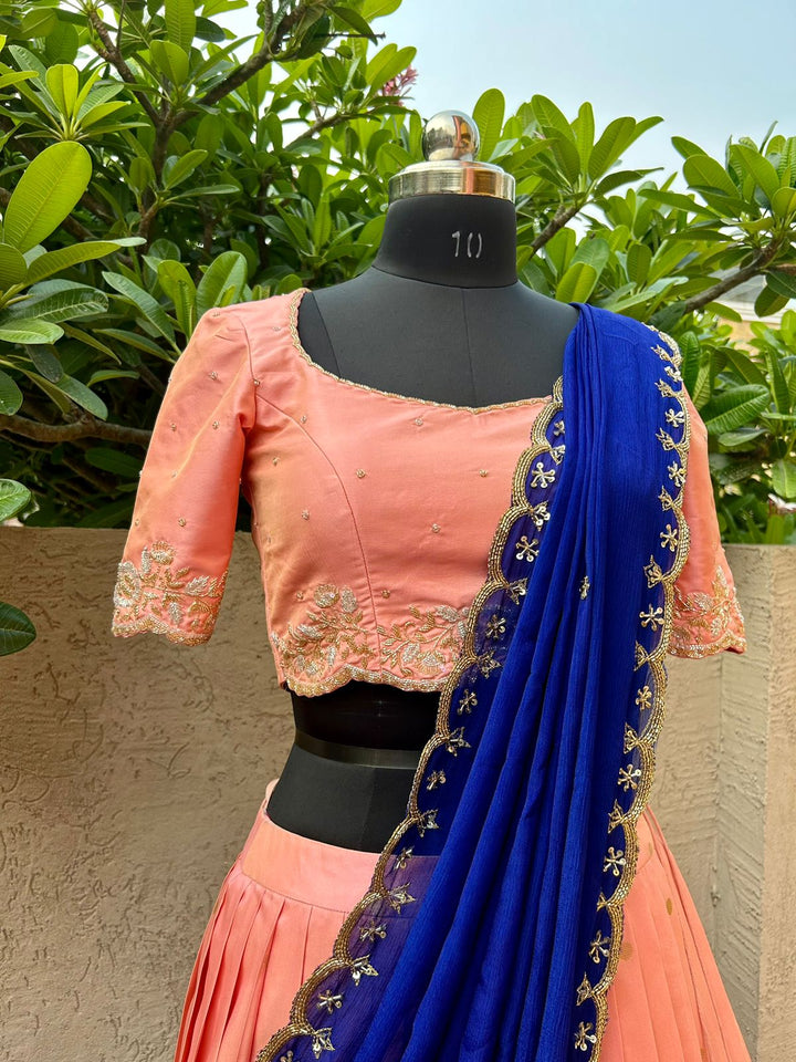 Pink Paithani Silk Lehenga