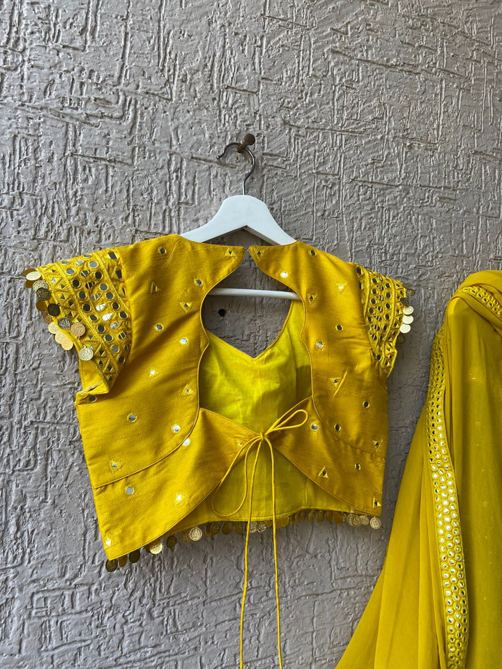 Yellow Chikankari Lehenga