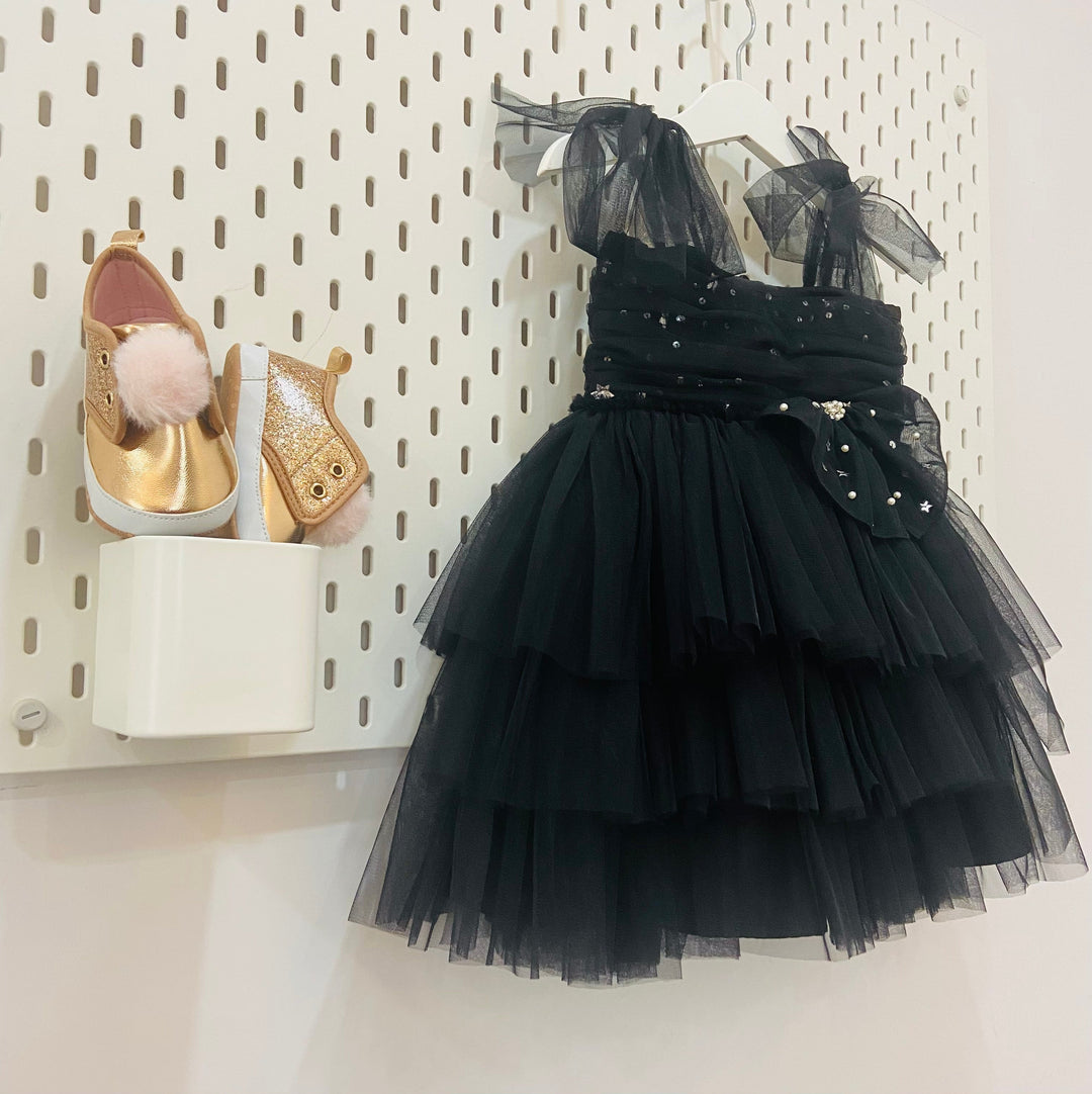 Black Barbie Net Frock