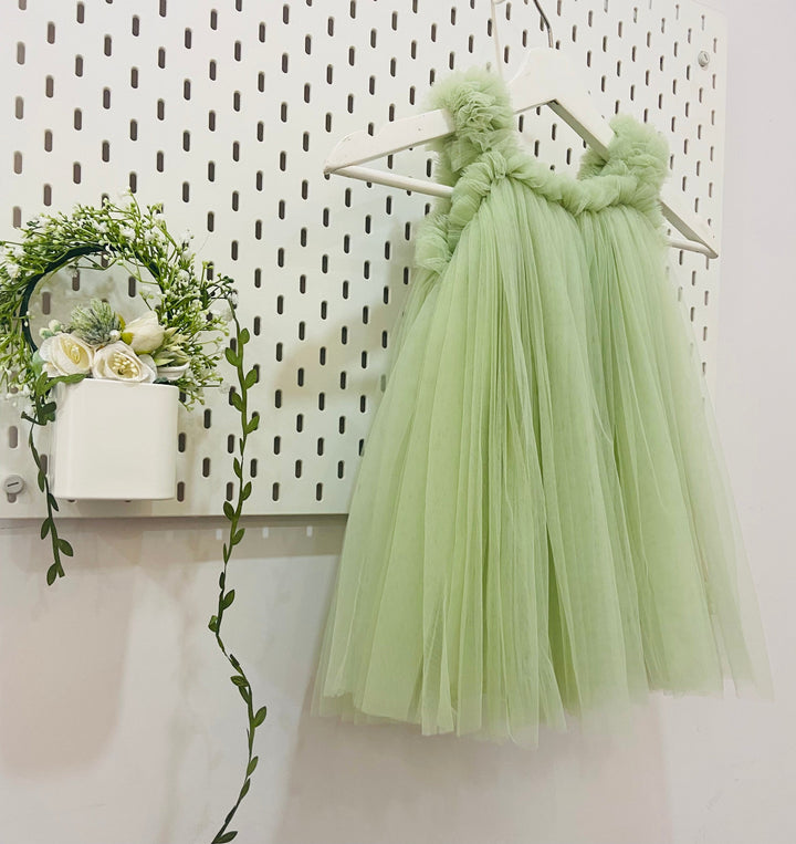 Green Net Frock