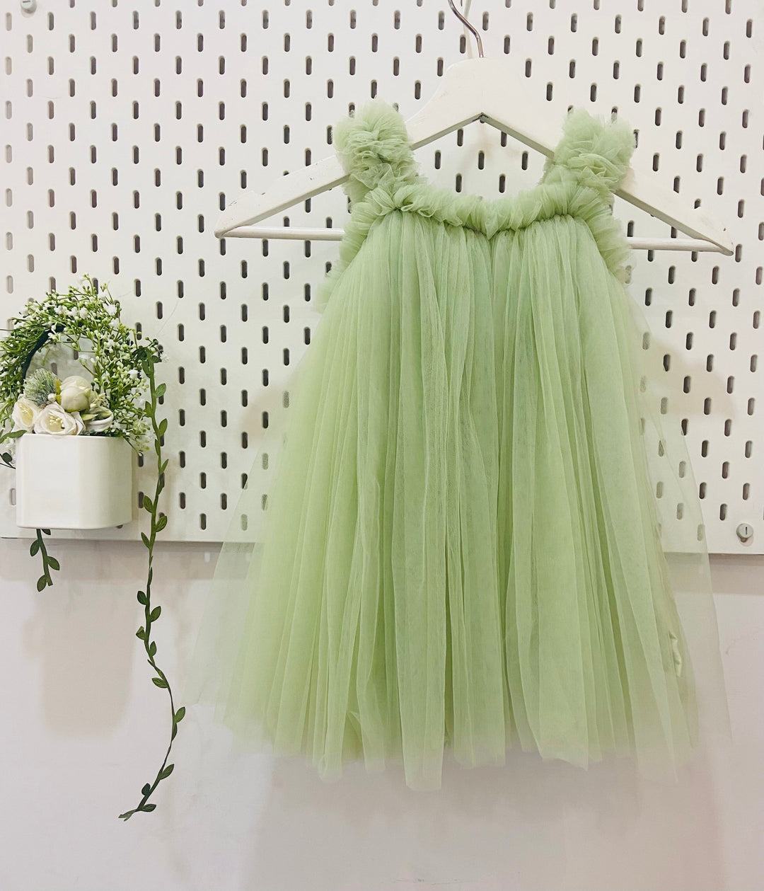 Green Net Frock