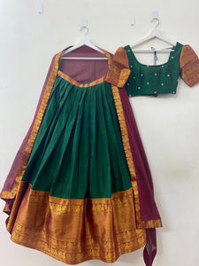 Green Narayanpet Lehenga